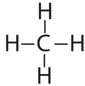 04-methane, structural formula