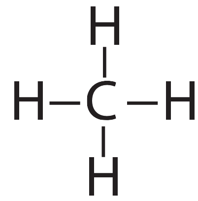 04-methane, structural formula