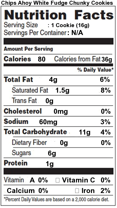 Nutrition Facts include 4 grams of total fat, 1.5 grams of saturated fat, and 0 grams of trans fat.